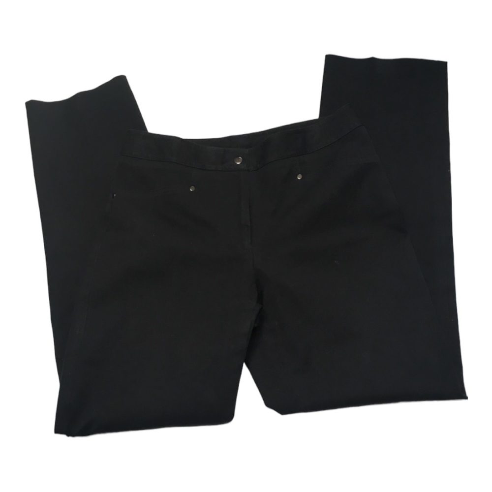 Elliot Lauren black cropped dress pants size 2 *